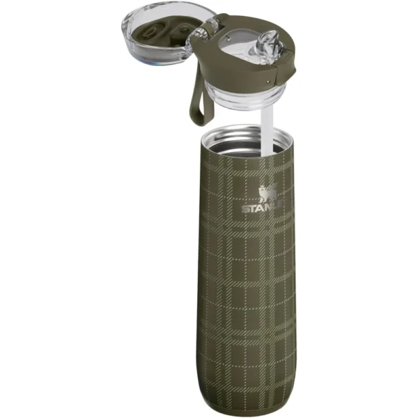 Stanley Flowstate Spring Bottle 591 ml Peat Moss Plaid