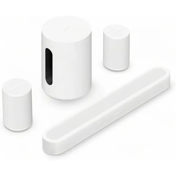 SISTEMA DE AUDIO BARRA BEAM ULTRA + SUB MINI + ERA 100 PAR SONOS | BLANCO