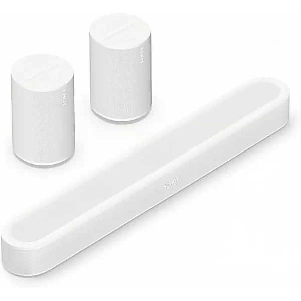 SISTEMA DE AUDIO BARRA BEAM ULTRA + ERA 100 PAR SONOS | BLANCO