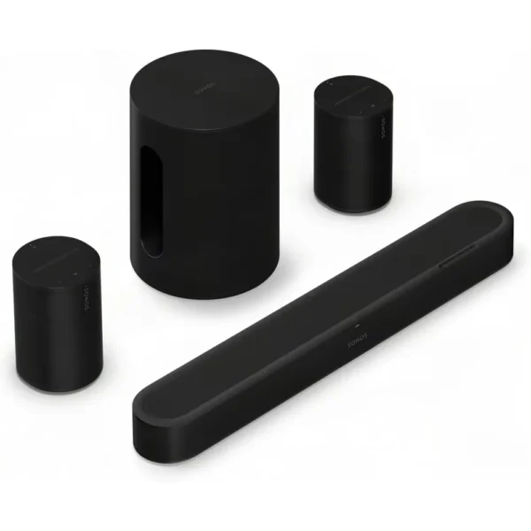 SISTEMA DE AUDIO BARRA BEAM ULTRA + SUB MINI + ERA 100 PAR SONOS | NEGRO