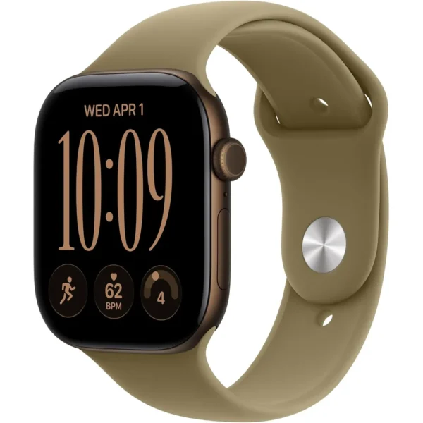 Apple Watch Series 12 (GPS) 46mm Dark Bronze Aluminum + Sport Band Olive - M/L