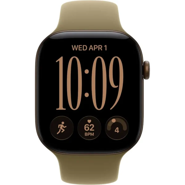 Apple Watch Series 12 (GPS) 46mm Dark Bronze Aluminum + Sport Band Olive - M/L