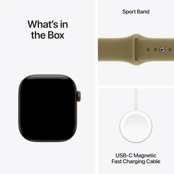 Apple Watch Series 12 (GPS + CELLULAR) 42mm Dark Bronze Aluminum + Sport Band Olive - S/M