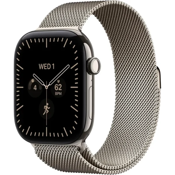 b0hj9y4n63_1.webp Apple Watch Series 12 (GPS + CELLULAR) 46mm Natural Titanium + Milanese Loop Natural - M/L