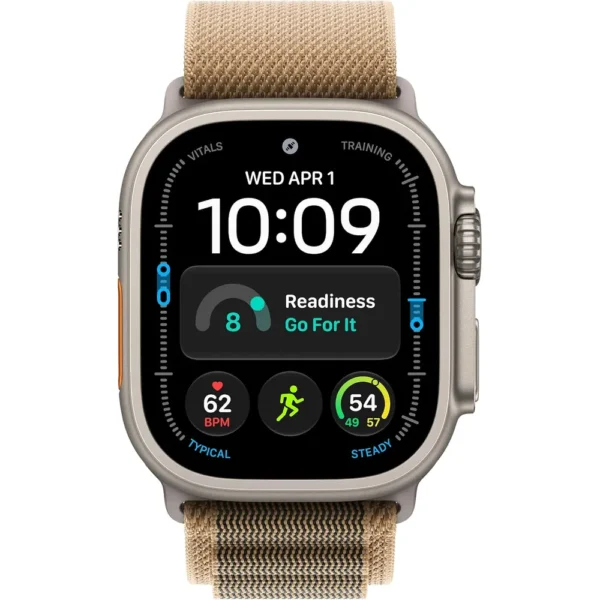 Apple Watch Ultra 4 (GPS + CELLULAR) 49mm Natural Titanium + Alpine Loop Desert - M