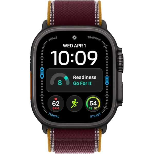 b0hj9zqbhd_2.webp Apple Watch Ultra 4 (GPS + CELLULAR) 49mm Black Titanium + Trail Loop Burgundy - S