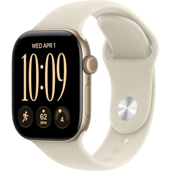 Apple Watch Series 12 (GPS) 42mm Light Gold Aluminum + Sport Band Sand - S/M