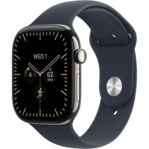 b0hjb2csvl_1.webp Apple Watch Series 12 (GPS + CELLULAR) 46mm Natural Titanium + Sport Band Navy Blue - M/L