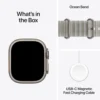 b0hjb42bmk_8.webp Apple Watch Ultra 4 (GPS + CELLULAR) 49mm Natural Titanium + Ocean Band Translucent Gray - One Size