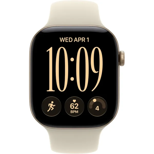 Apple Watch Series 12 (GPS + CELLULAR) 46mm Light Gold Aluminum + Sport Band Sand - M/L