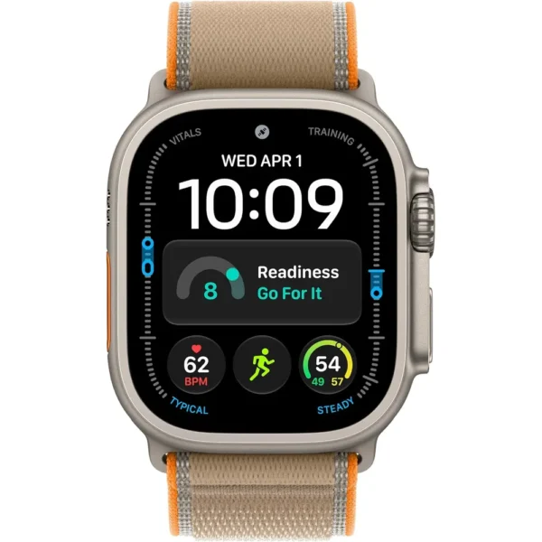 Apple Watch Ultra 4 (GPS + CELLULAR) 49mm Natural Titanium + Trail Loop Sand - S