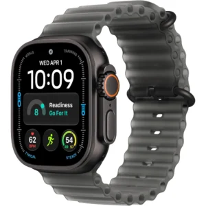 Apple Watch Ultra 4 (GPS + CELLULAR) 49mm Black Titanium + Ocean Band Translucent Black - One Size