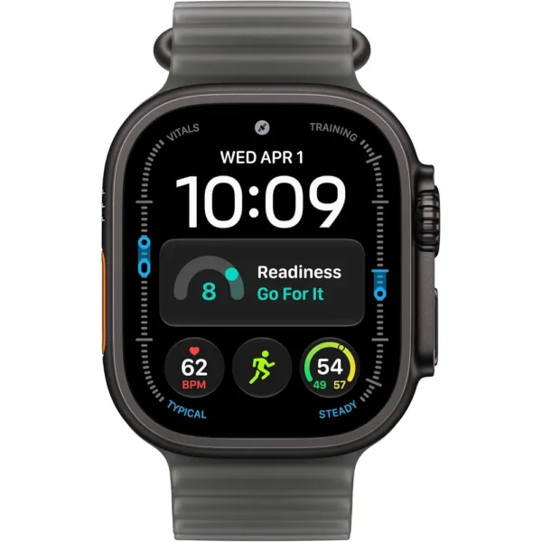 b0hjb6c34y_2.webp Apple Watch Ultra 4 (GPS + CELLULAR) 49mm Black Titanium + Ocean Band Translucent Black - One Size