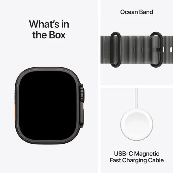 b0hjb6c34y_8.webp Apple Watch Ultra 4 (GPS + CELLULAR) 49mm Black Titanium + Ocean Band Translucent Black - One Size