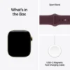 Apple Watch Series 12 (GPS + CELLULAR) 42mm Radiant Gold Titanium + Sport Band Burgundy - S/M