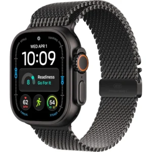 Apple Watch Ultra 4 (GPS + CELLULAR) 49mm Black Titanium + Titanium Milanese Loop Black - M
