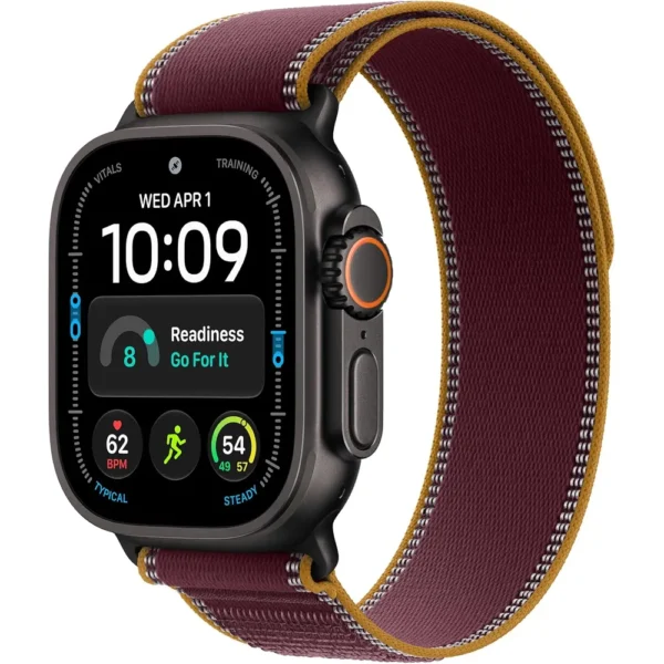 b0hjb6sfrd_1.webp Apple Watch Ultra 4 (GPS + CELLULAR) 49mm Black Titanium + Trail Loop Burgundy - L