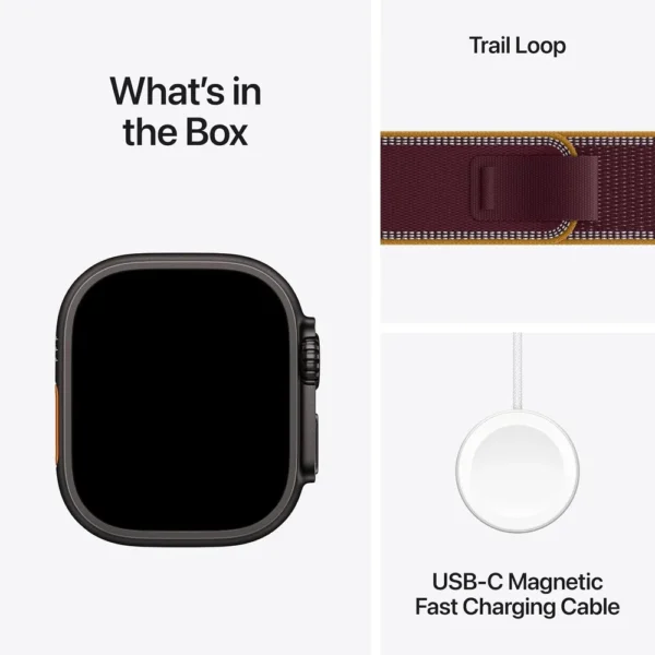 b0hjb6sfrd_8.webp Apple Watch Ultra 4 (GPS + CELLULAR) 49mm Black Titanium + Trail Loop Burgundy - L