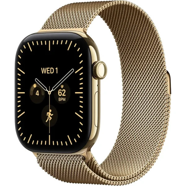 Apple Watch Series 12 (GPS + CELLULAR) 46mm Radiant Gold Titanium + Milanese Loop Radiant Gold - M/L