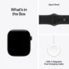 Apple Watch Series 12 (GPS + CELLULAR) 42mm Black Aluminum + Sport Band Black - S/M