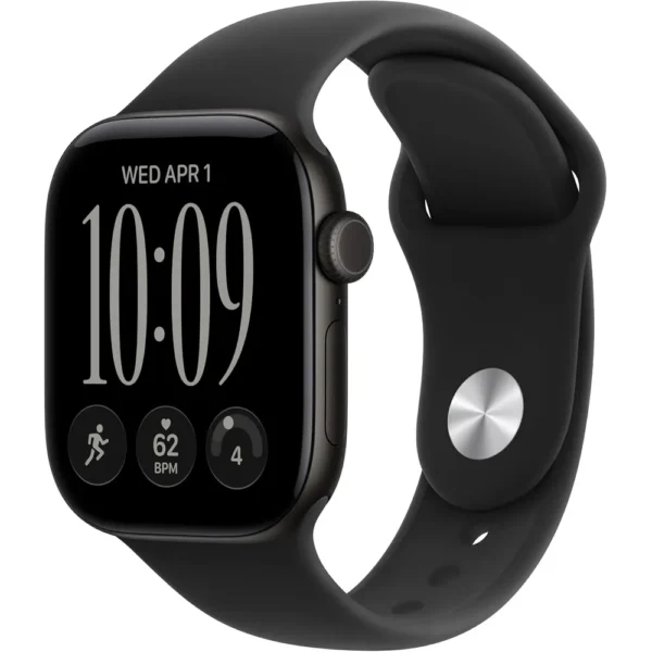 Apple Watch Series 12 (GPS) 42mm Black Aluminum + Sport Band Black - S/M