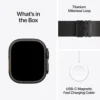 Apple Watch Ultra 4 (GPS + CELLULAR) 49mm Black Titanium + Titanium Milanese Loop Black - L