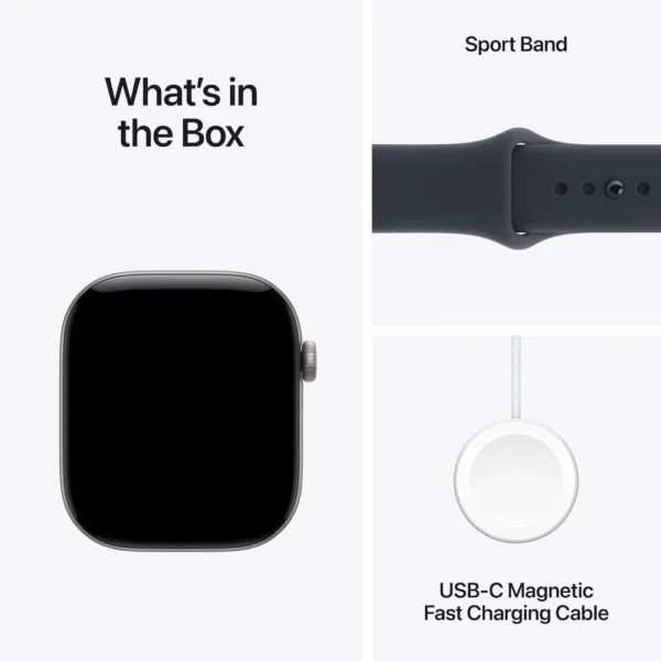 Apple Watch Series 12 (GPS + CELLULAR) 46mm Space Gray Aluminum + Sport Band Navy Blue - M/L