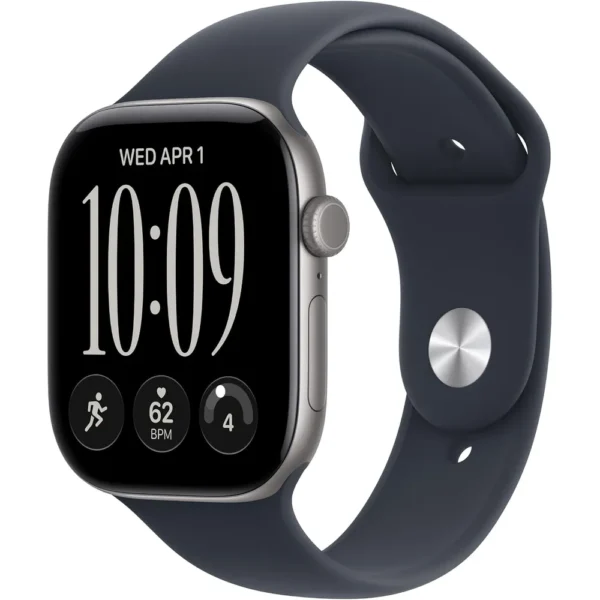 Apple Watch Series 12 (GPS) 46mm Space Gray Aluminum + Sport Band Navy Blue - M/L