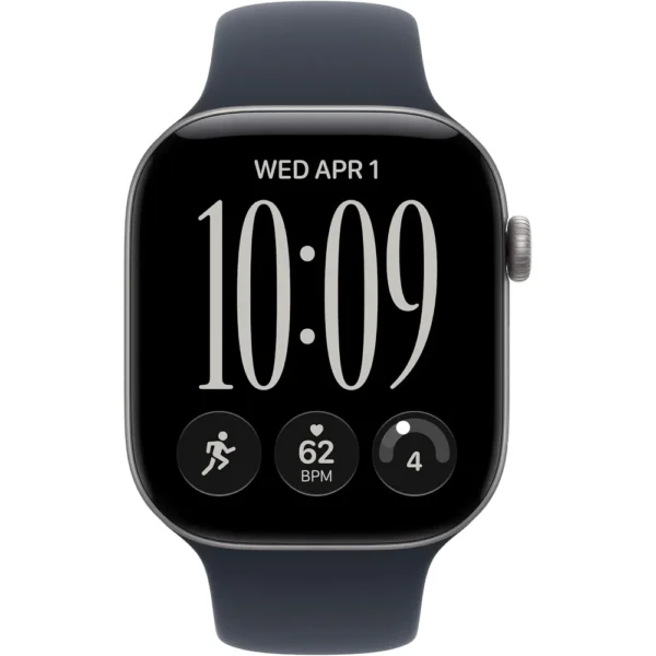 Apple Watch Series 12 (GPS) 46mm Space Gray Aluminum + Sport Band Navy Blue - M/L