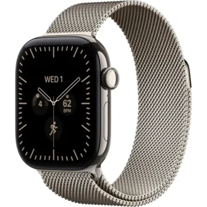 b0hjblkgqr_1.webp Apple Watch Series 12 (GPS + CELLULAR) 42mm Natural Titanium + Milanese Loop Natural - S/M