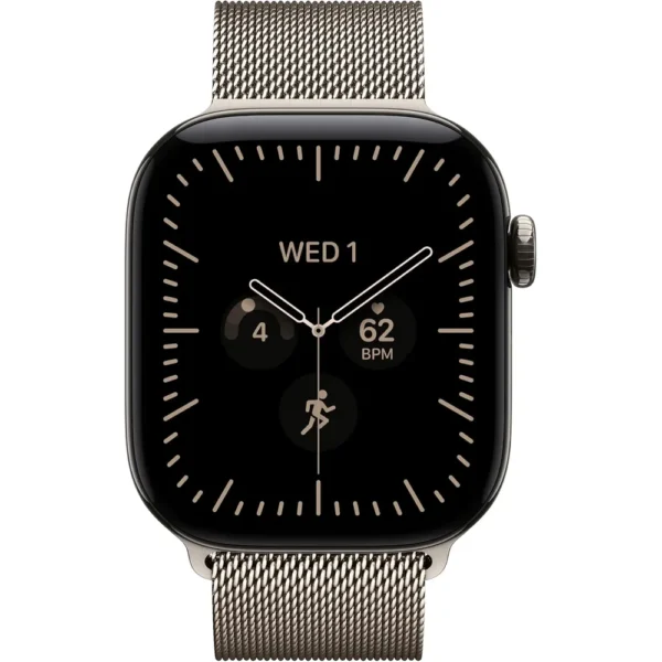 b0hjblkgqr_2.webp Apple Watch Series 12 (GPS + CELLULAR) 42mm Natural Titanium + Milanese Loop Natural - S/M