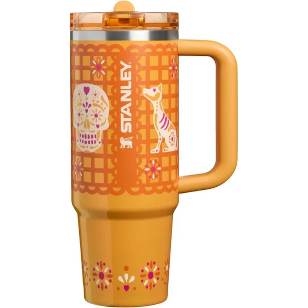 STANLEY QUENCHER PROTOUR FLIPSTRAW TUMBLER 30 OZ / 887 ML | MARIGOLD PAPEL PICADO