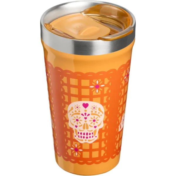 STANLEY EVERYDAY TUMBLER WITH LID 16 OZ / 473 ML | MARIGOLD PAPEL PICADO