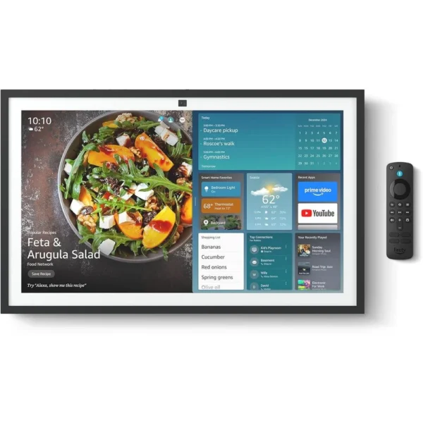 PARLANTE INTELIGENTE AMAZON ECHO SHOW 21, CENTRO INTELIGENTE CON FIRE TV Y ALEXA INTEGRADOS | 21 IN 53 CM
