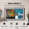 PARLANTE INTELIGENTE AMAZON ECHO SHOW 21, CENTRO INTELIGENTE CON FIRE TV Y ALEXA INTEGRADOS | 21 IN 53 CM